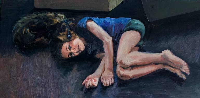 Original Figurative People Painting by Marina Skepner