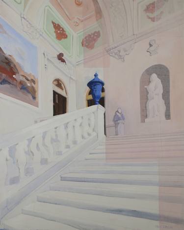 Print of Realism Interiors Paintings by Paolo Quaglia