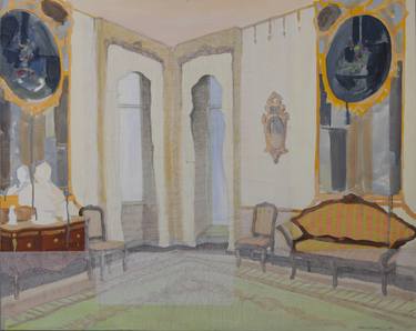 Print of Realism Interiors Paintings by Paolo Quaglia