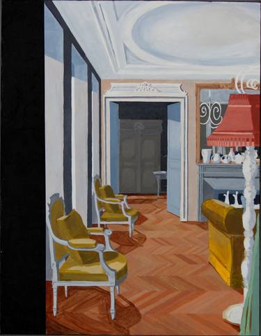 Print of Interiors Paintings by Paolo Quaglia