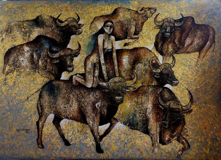 Like an unforgotten Nightmare Painting by ranjith raghupathy | Saatchi Art