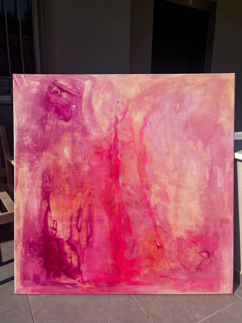 Original Abstract Expressionism Abstract Painting by Mary Karssis