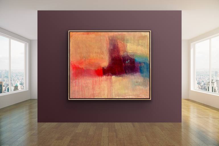 Original Abstract Expressionism Abstract Painting by Mary Karssis
