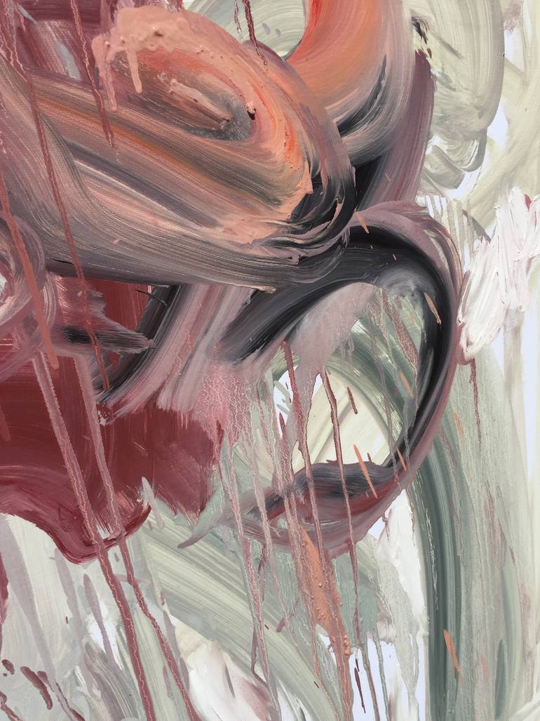 Original Abstract Expressionism Abstract Painting by Mary Karssis