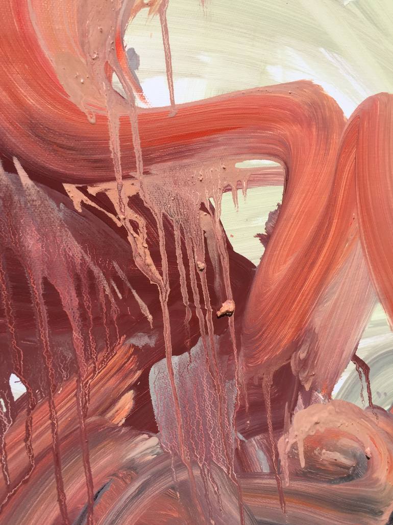 Original Abstract Expressionism Abstract Painting by Mary Karssis