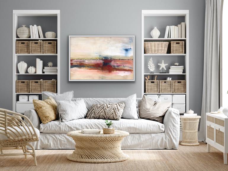 Original Abstract Expressionism Abstract Painting by Mary Karssis