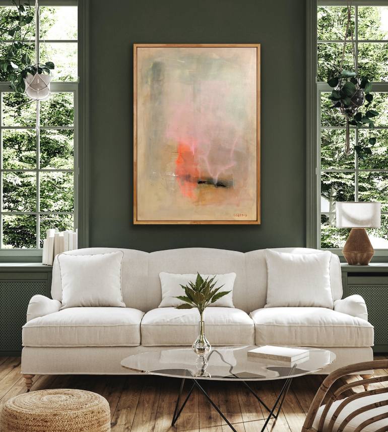 Original Abstract Expressionism Abstract Painting by Mary Karssis