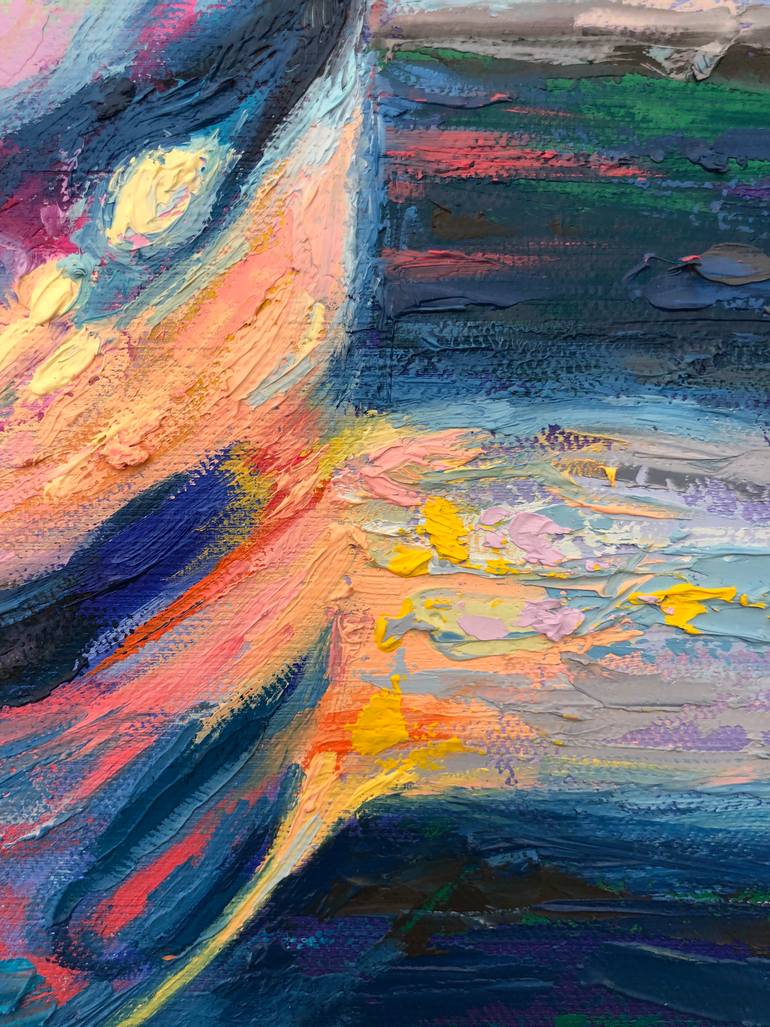 Colourful Glass Of Water Series 1 Painting by Emma May Riley | Saatchi Art