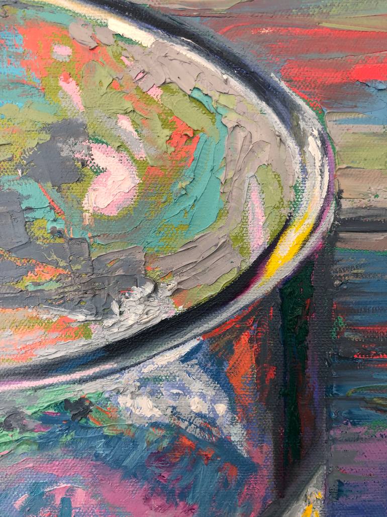 Colourful Glass Of Water Series 1 Painting by Emma May Riley | Saatchi Art
