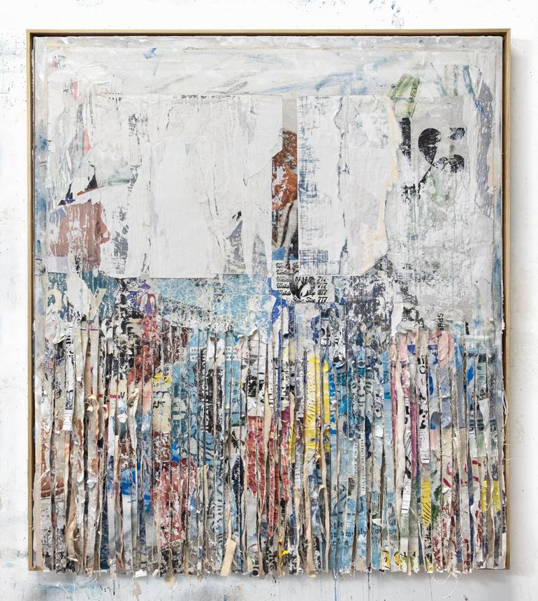 Original Abstract Expressionism Abstract Mixed Media by David Fredrik Moussallem