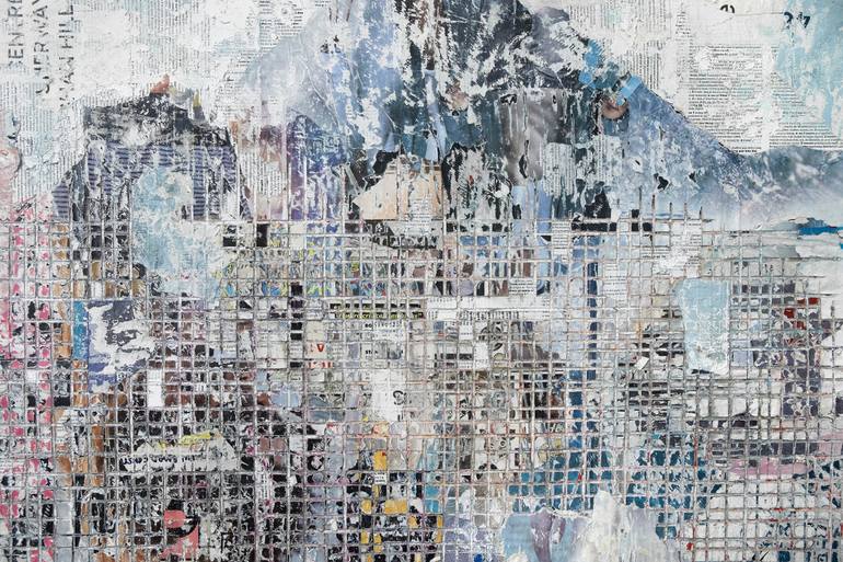 Original Abstract Expressionism Abstract Mixed Media by David Fredrik Moussallem