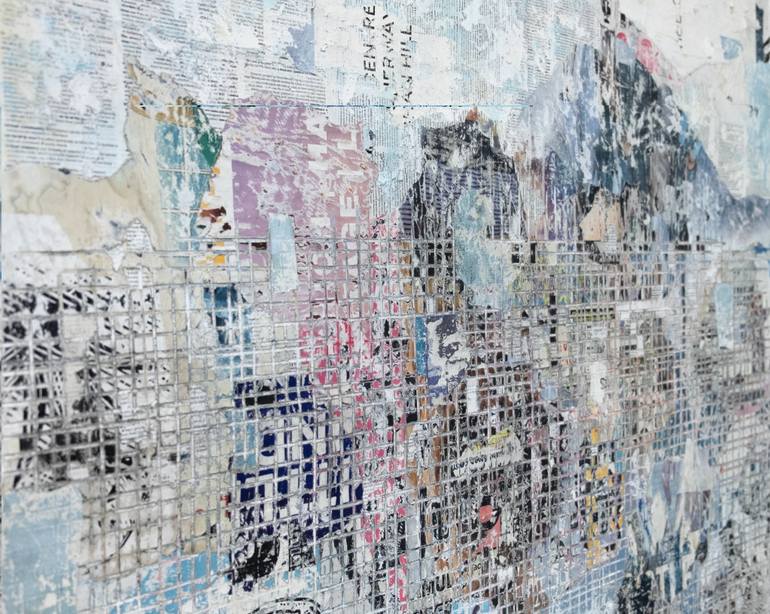 Original Abstract Expressionism Abstract Mixed Media by David Fredrik Moussallem