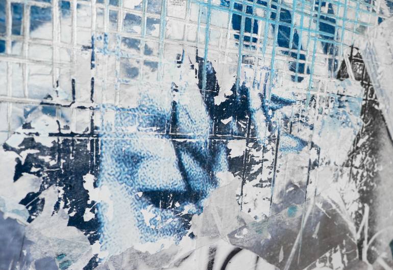 Original Abstract Expressionism Abstract Collage by David Fredrik Moussallem