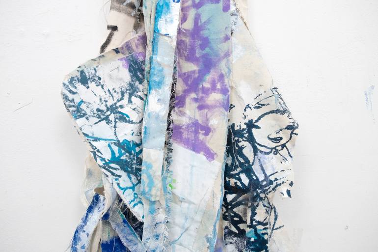 Original Abstract Expressionism Abstract Collage by David Fredrik Moussallem