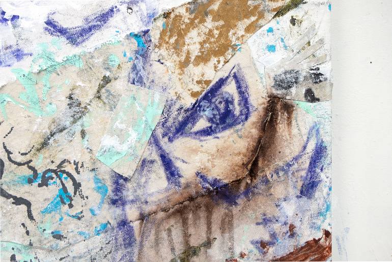 Original Abstract Expressionism Abstract Collage by David Fredrik Moussallem
