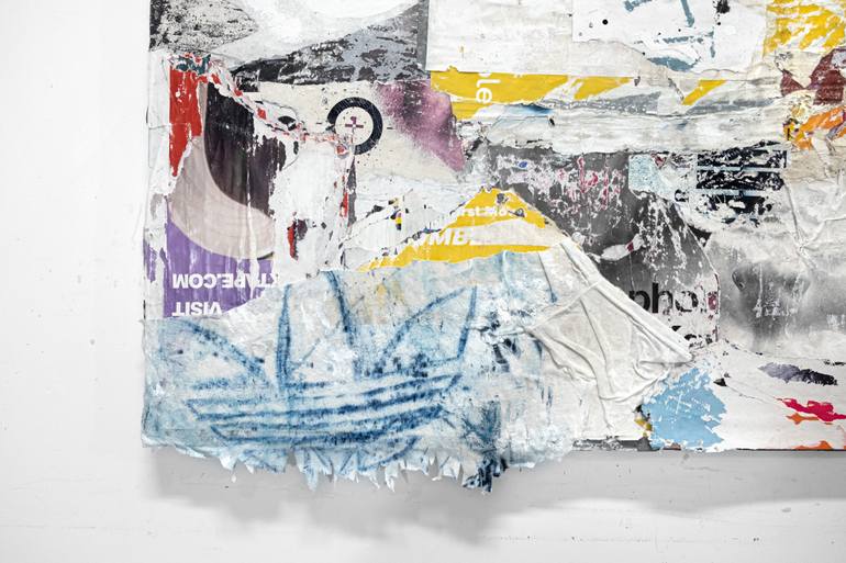 Original Abstract Expressionism Abstract Collage by David Fredrik Moussallem