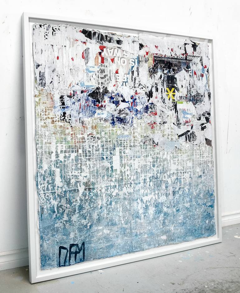 Original Abstract Expressionism Abstract Collage by David Fredrik Moussallem