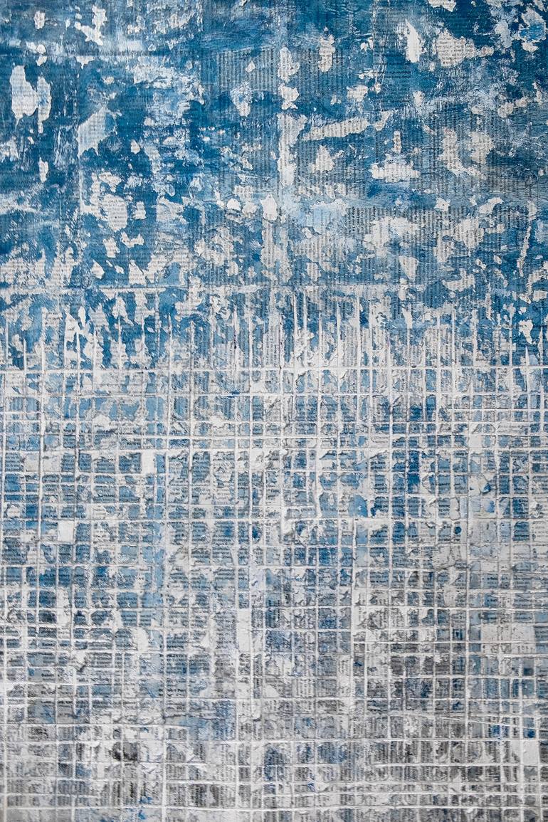 Original Abstract Expressionism Abstract Collage by David Fredrik Moussallem