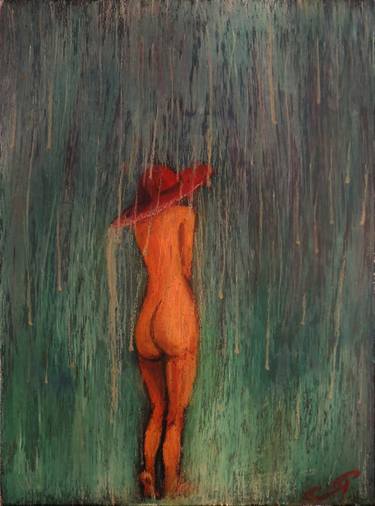 Original Expressionism Nude Painting by Rachel Cross