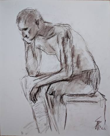 Original Realism Men Drawings by Ara Shakhatuni