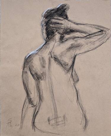 Original Realism Women Drawings by Ara Shakhatuni