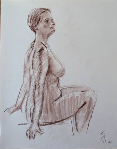 Original Nude Drawings by Ara Shakhatuni