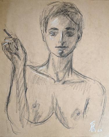 Original Nude Drawings by Ara Shakhatuni