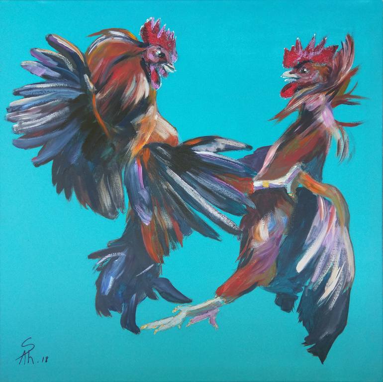 Print of Abstract Animal Paintings by Ara Shakhatuni
