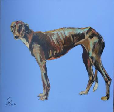 Print of Realism Dogs Paintings by Ara Shakhatuni
