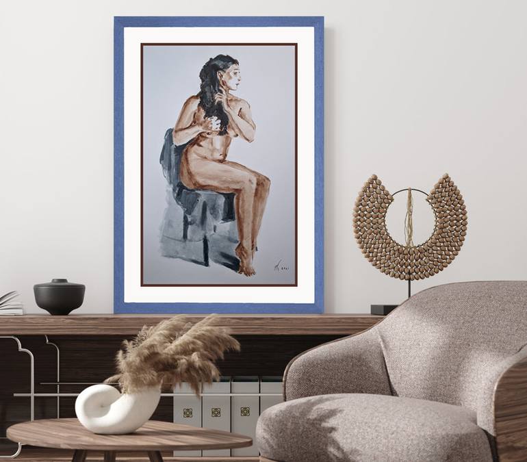 Original Figurative Women Painting by Ara Shakhatuni