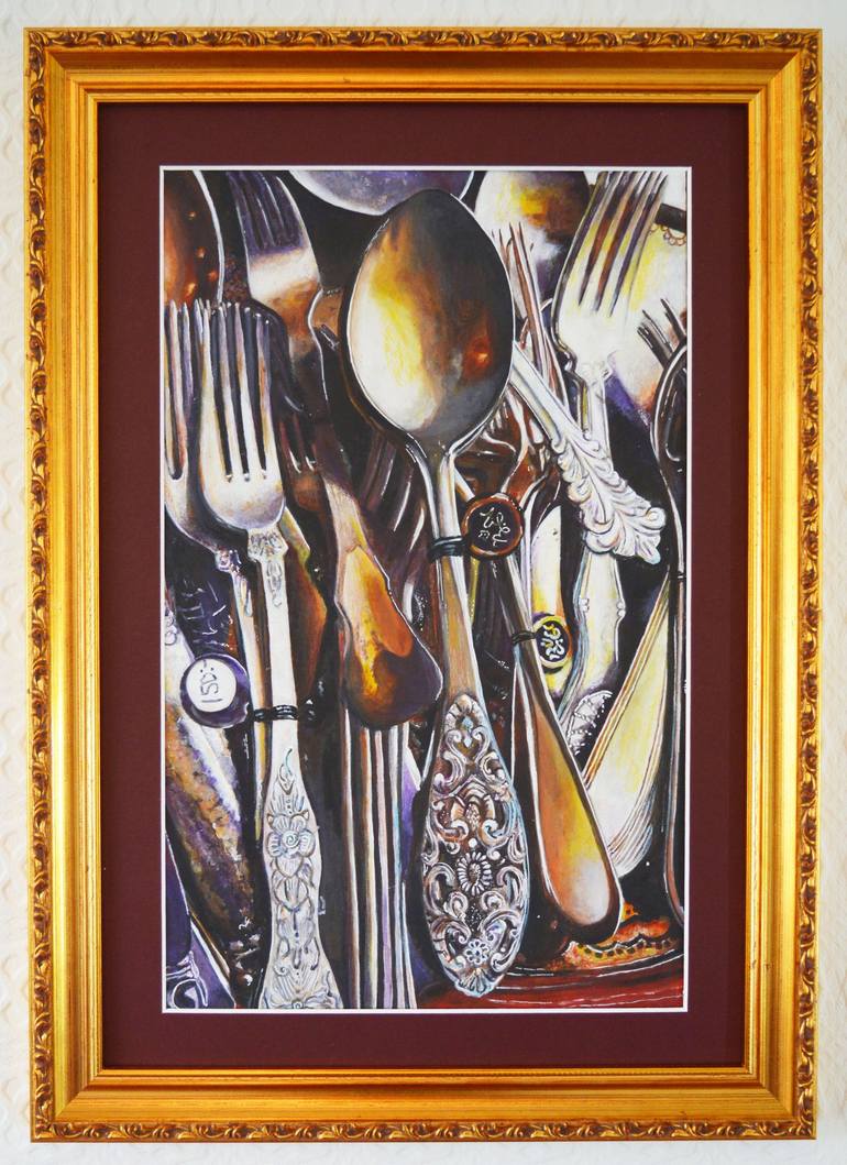 Original reflections Still Life Painting by arty anna