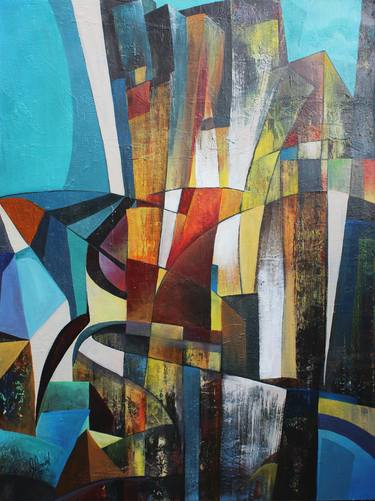Original Abstract Paintings by Jacques Drouin
