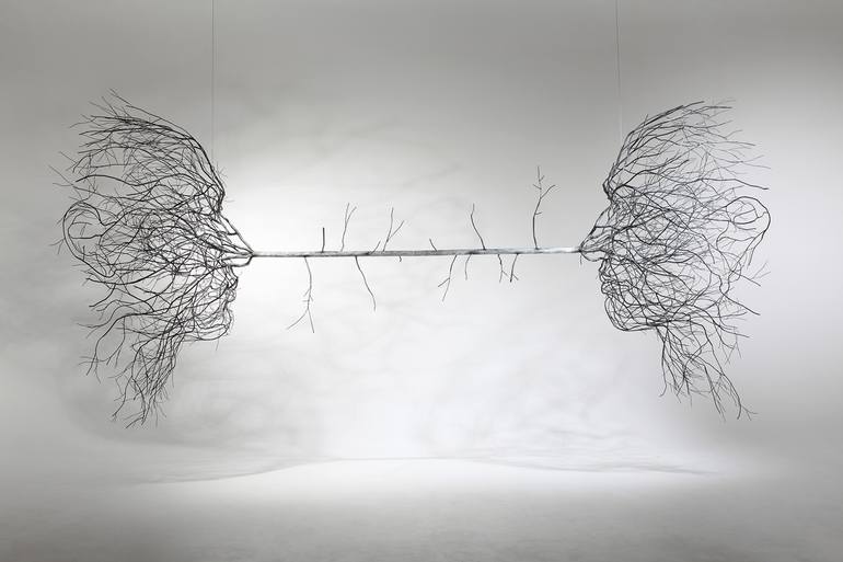 Original Figurative Men Sculpture by Sun-Hyuk Kim