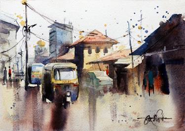 Original Fine Art Landscape Paintings by Vikrant Shitole