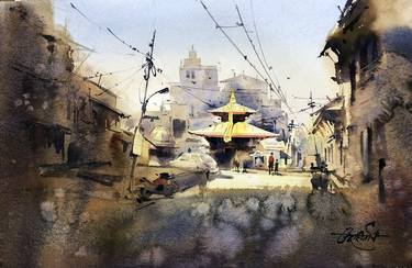 Original Fine Art Landscape Paintings by Vikrant Shitole