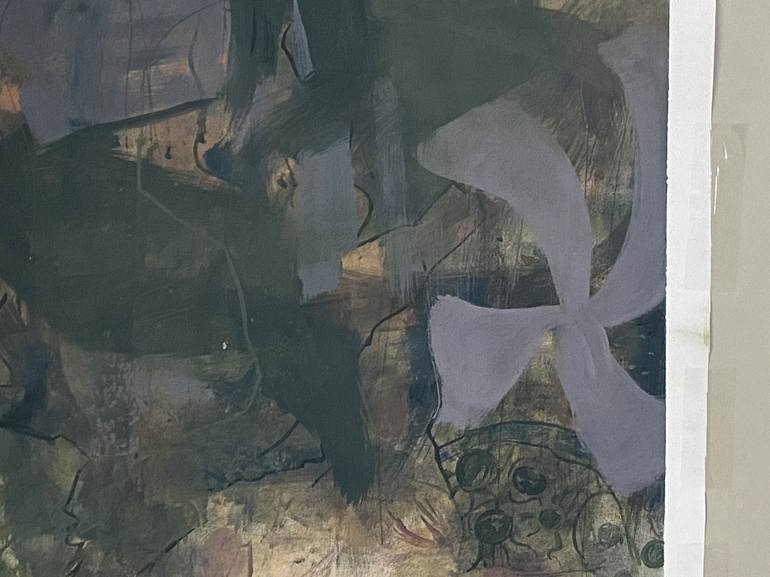 Original Abstract Floral Painting by Asiya Bajwa