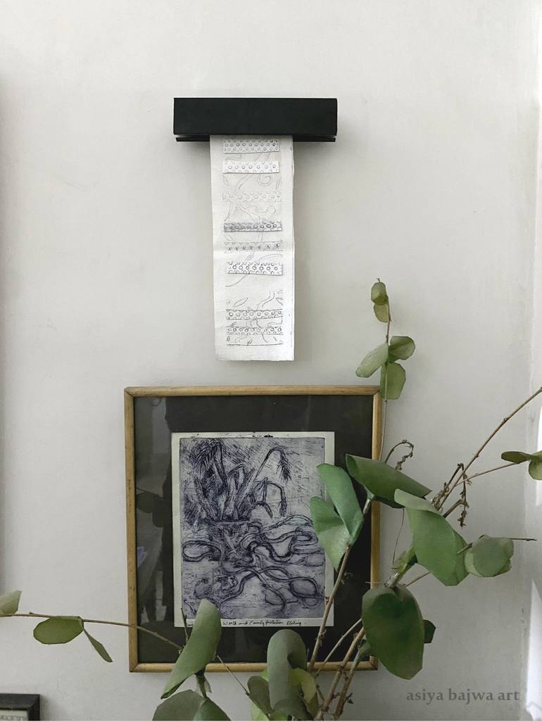 Original Abstract Patterns Drawing by Asiya Bajwa