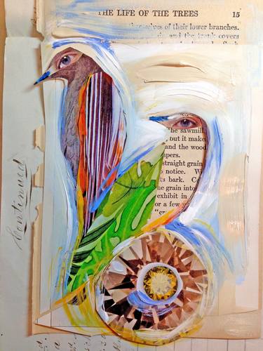 Original Nature Collage by susan leopold