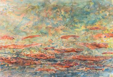 Original Abstract Expressionism Landscape Paintings by Boudewijn Korsmit