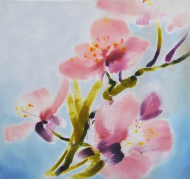 Original Fine Art Floral Paintings by Dorota Wójcik