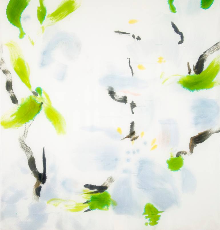 Original Art Deco Botanic Painting by Dorota Wójcik