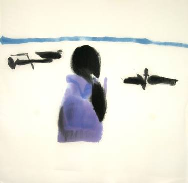 Print of Figurative Beach Paintings by Dorota Wójcik