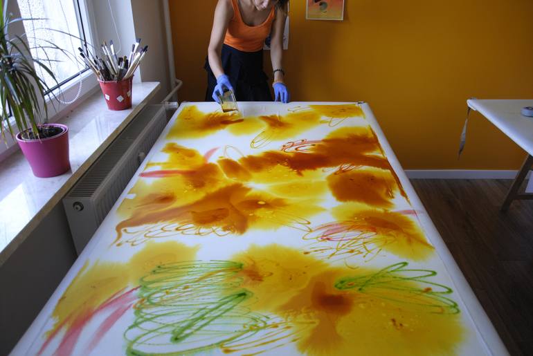 Original Abstract Painting by Dorota Wójcik