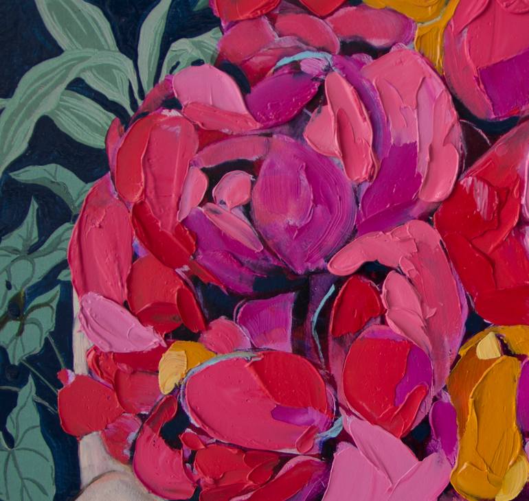 Original Figurative Botanic Painting by Jessica Watts