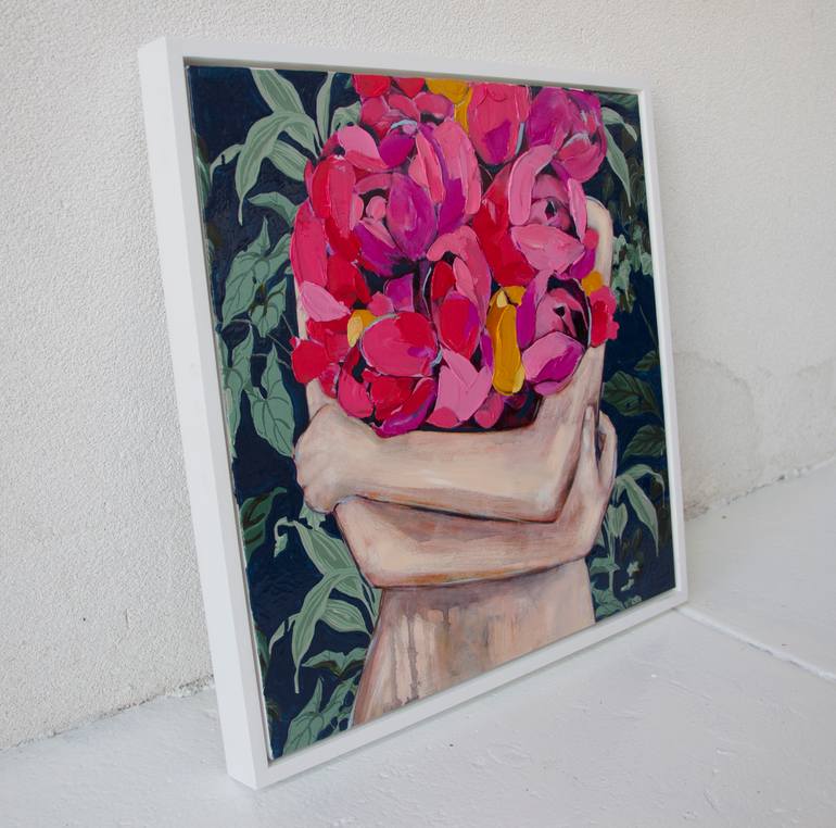 Original Figurative Botanic Painting by Jessica Watts