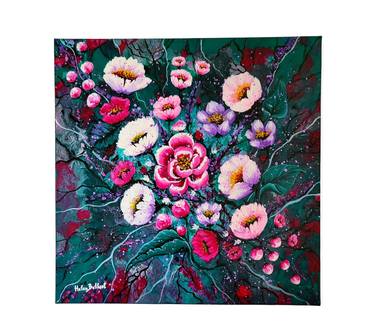 Original Oil On Canvas Nature Drawing by Helen Bellart