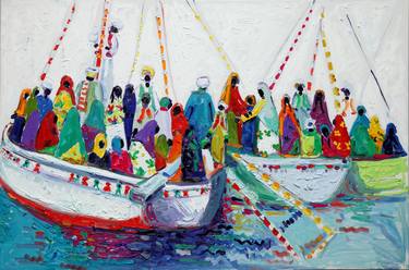 Original Impressionism World Culture Paintings by Miriam Hathout
