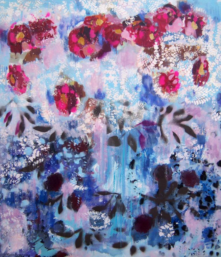 Jardin Painting by Miriam Hommes | Saatchi Art