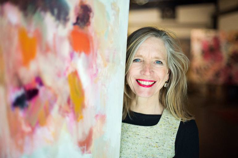 Original Impressionism Still Life Painting by Miriam Hommes