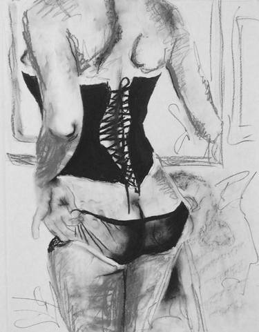 Print of Figurative Erotic Drawings by MISS AL SIMPSON